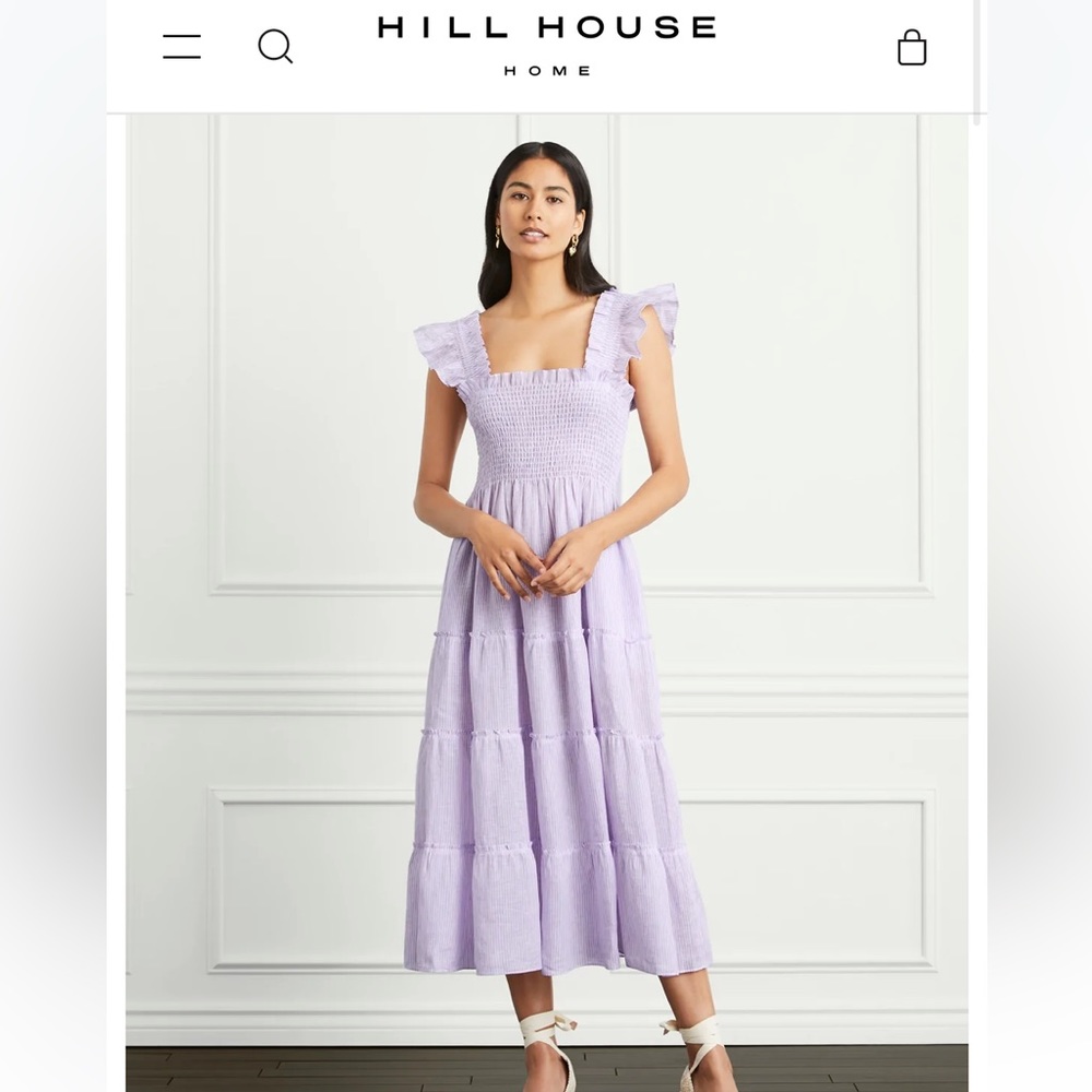 Light purple striped nap dress from hill house, brand new with tags!